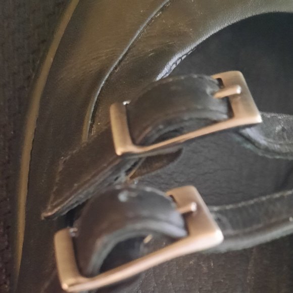 Dansko Black Leather MaryJane Shoes Size 40 (9-9.5) Double Buckle - Picture 6 of 6